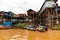 Stilt Village near Tonle Sap Lake, Cambodia, Indochina