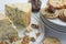 Stilton cheese, oatcakes and fig chutney