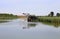 Stilts houses with fishing nets for fishing on the river