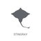 Stingray icon. Trendy Stingray logo concept on white background