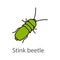 Stink beetle color icon