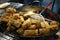 Stinky fried tofu at a Shanghai street