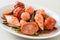 Stir Fried Fish Balls with Yentafo Sauce