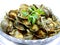 Stir fried manila clams with thai roasted chilli paste