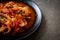 stir-fried octopus or squid with Korean spicy paste (osam bulgogi