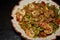 Stir fried shrimp with wings bean and shrimp paste