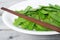 Stir fried snow peas