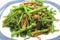 Stir Fried Water Spinach / Morning Glory with dry shrimp / seafood, thai food