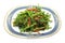 Stir Fried Water Spinach, Morning Glory with dry shrimp, seafood, thai food