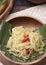 Stir fry or sauteed chayote squash or tumis labu siam is Indonesian daily dish.