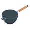 Stir wok pan icon, isometric style