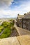 Stirling castle side view defensive paths on the walls