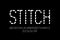 Stitch style font