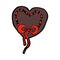 stitched heart comic cartoon