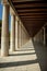 Stoa of Attalos in Athens, Greece. Impressive building in Ancient Agora archeological site