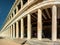 Stoa of Attalos in Athens, Greece. Impressive building in Ancient Agora archeological site