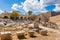 Stoa, portico and Propylaea on Acropolis of Lindos Rhodes, Gree