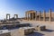 Stoa, portico and Propylaea on Acropolis of Lindos Rhodes, Gree