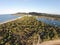 Stock aerial picture image of Noosa Spit