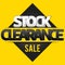 Stock clearance banner, flyer or poster