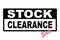 Stock clearance sign