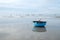 Stock of coracle at beach, fishing village in Long Hai