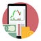 Stock financial market icon