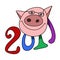 Stock Illustration Symbolic Pig