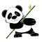 Stock Illustration Terrible Cute Cartoon Panda