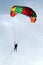 Stock image of Parachuting over a sea