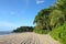 Stock image of Sandy beach in Batu Ferringhi, Penang Island, Malaysia