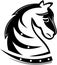 Stock logo dark knight horse