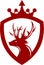 Stock logo king deer protection