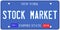 Stock Market New York License Plate