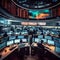 stock market trading floor