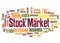 Stock market word cloud concept 2