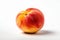stock photo of fresh Peach on a pristine white background