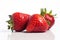 stock photo of fresh Strawberries on a pristine white background