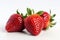 stock photo of fresh Strawberries on a pristine white background