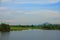 Stock Photo - marsh landscape with clouds