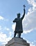 Stock photo monument of stefan cel mare in chisinau moldova