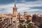 Stock photo of a panoramic view of Miguelete Tower in Valencia