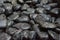 Stock photo wet black shiny stones