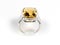 Stock photo: Yellow sapphire white gold ring