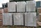 Stock pile of Autoclaved Aerated Concrete brick on wooden pallets