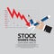 Stock Shares Fall