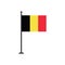 Stock vector belgium flag icon 3