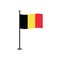 Stock vector belgium flag icon 4