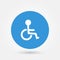 Stock vector disabled wheelchair icon disable symbol vector