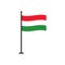 Stock vector hungary flag icon 4